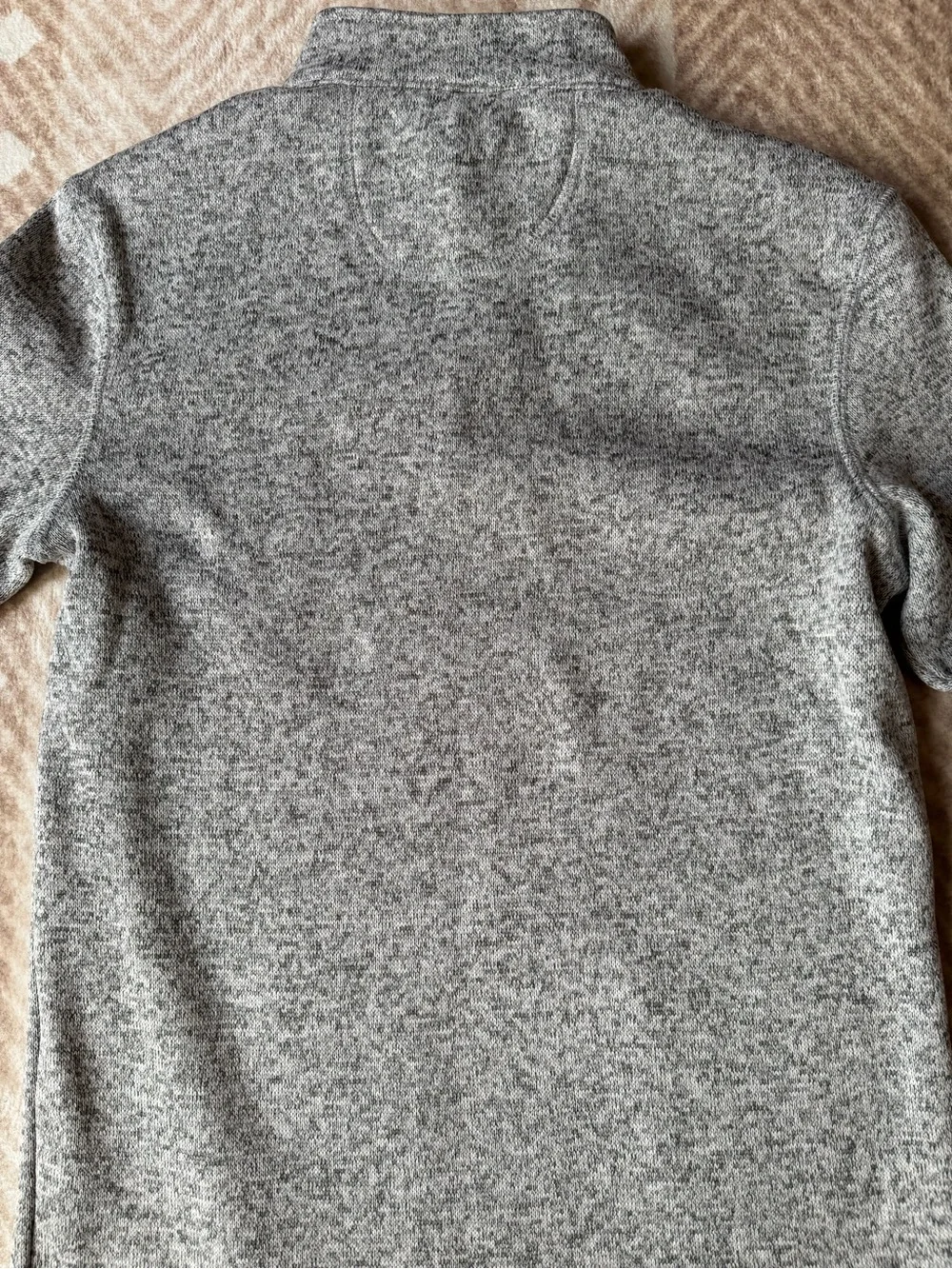 Faded Glory Men's Light Gray Half-Zip Sweater